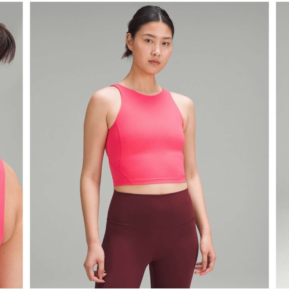 Lululemon Align High-Neck Tank Top Lip Gloss Pink Size 0